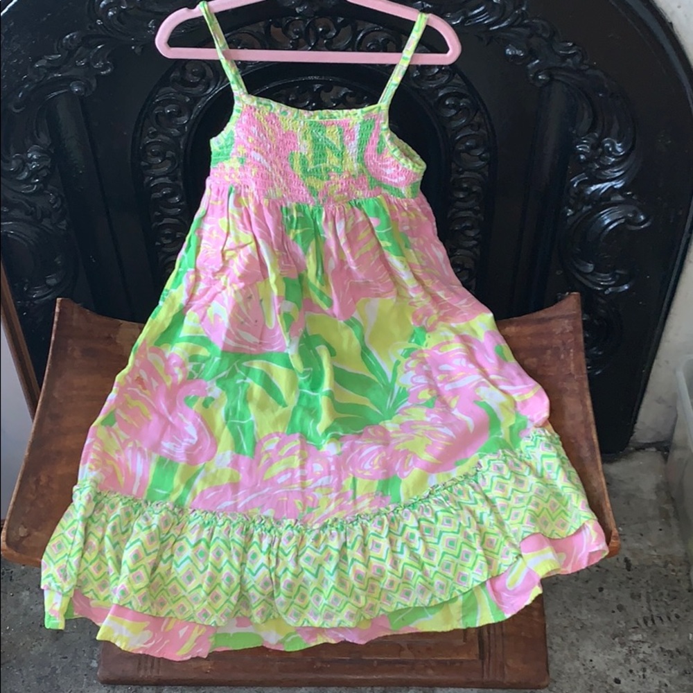 COPY - Lily Pulitzer jersey smocked dress.